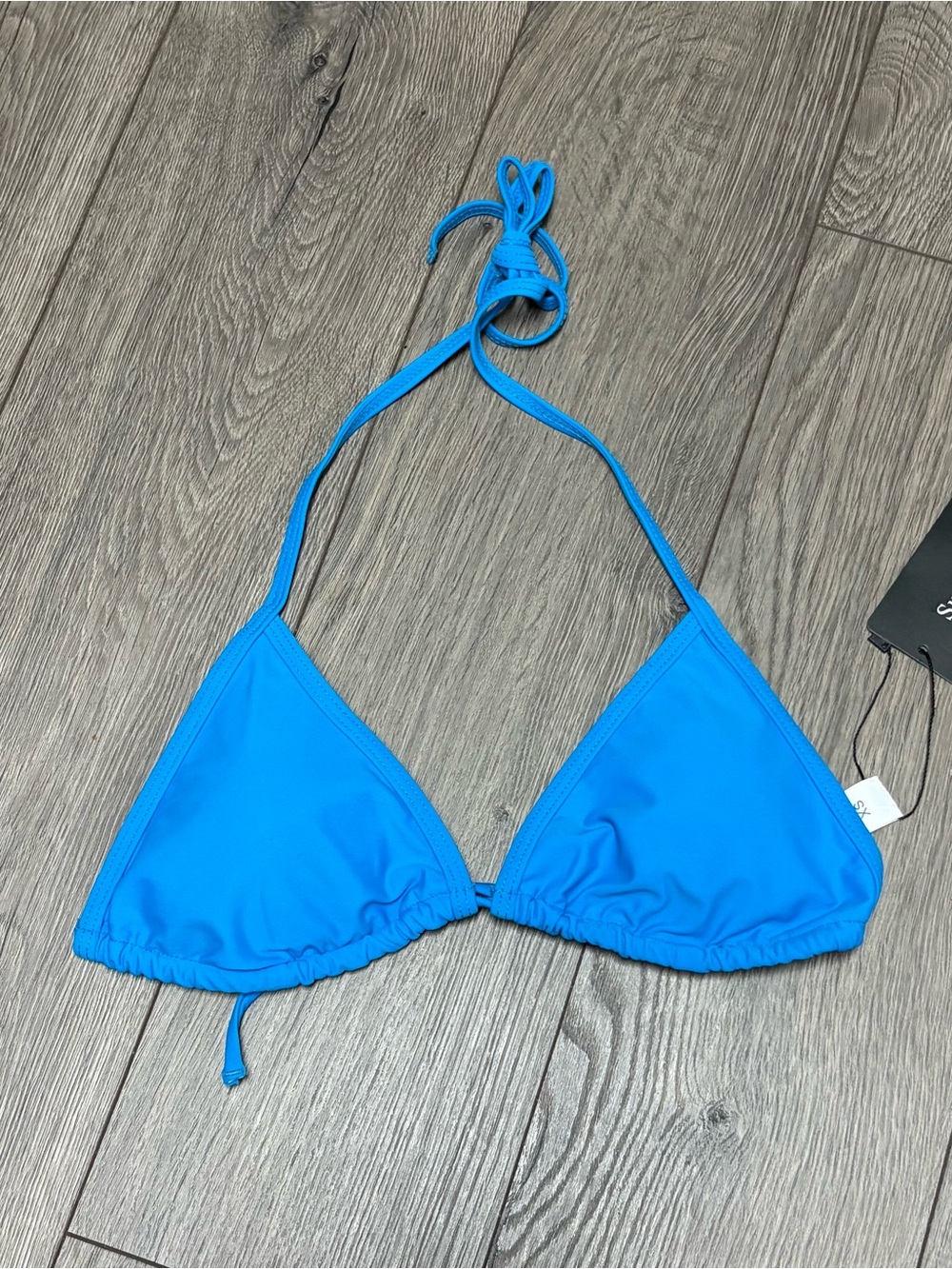 Bright Blue Triangle Bikini Top - Women Swim